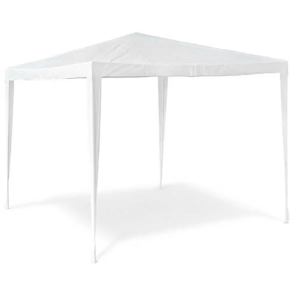 Gazebo da Giardino Per Esterno 3x3 mt Bianco Tenda Struttura in Metallo