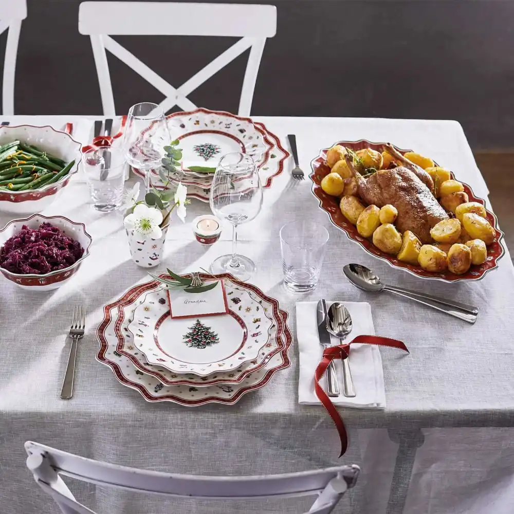 Villeroy & Boch Toy's Delight Piatto Ovale da Portata 50x31cm Tavola di Natale