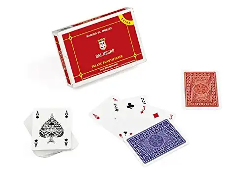 Carte da Gioco Francesi per Giocare a Poker Ramino St Moritz in Plastica
