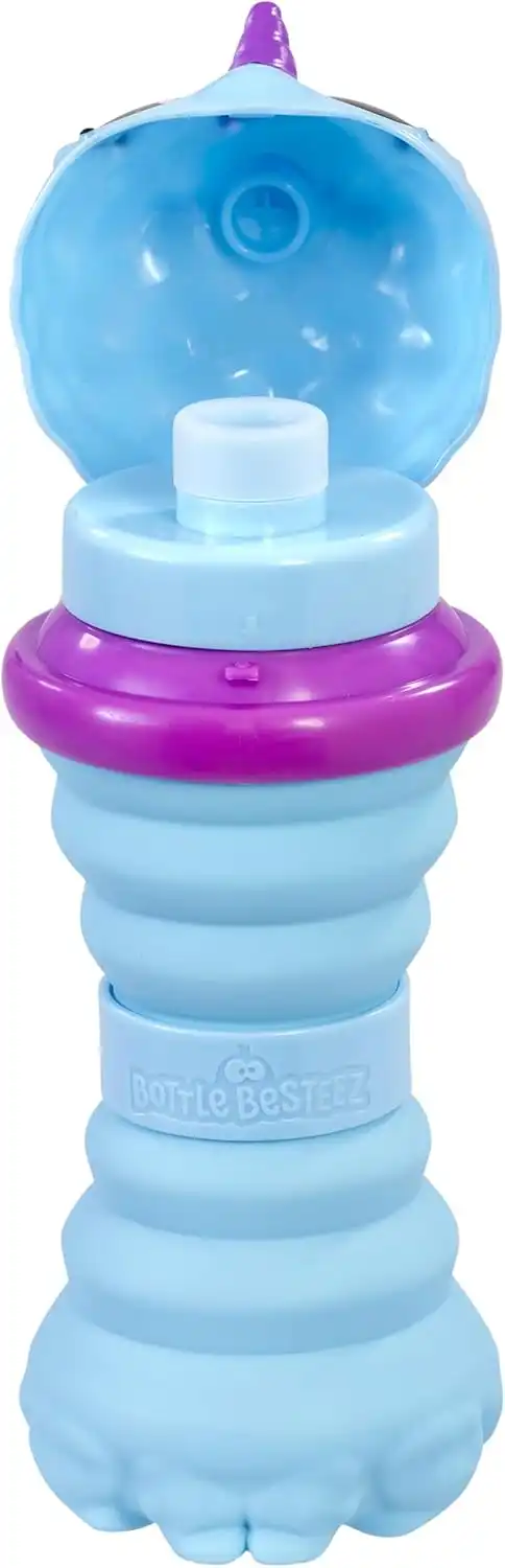 Borraccia Bottle Besteez Pieghevole Con Coperchio Vari Colori Assortiti 360ml