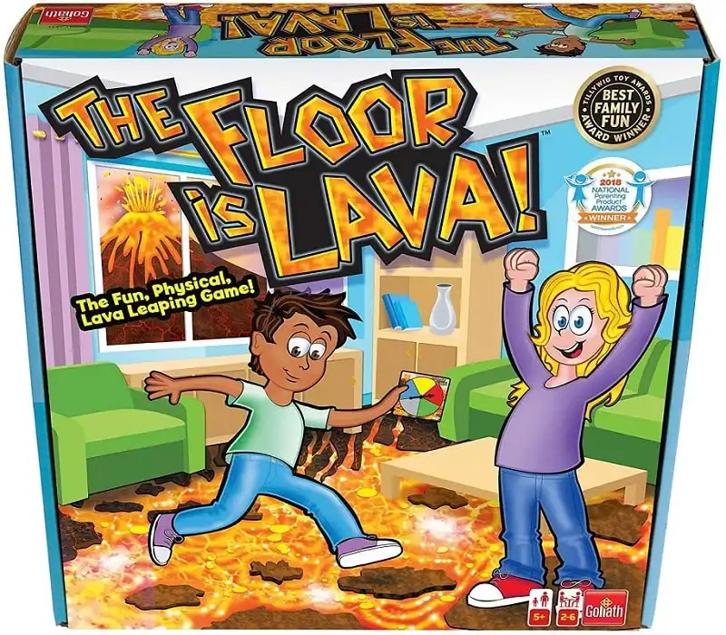 Gioco di Societa' Floor is Lava Gioco Abilita' Per Bambini da Pavimento 5 anni +