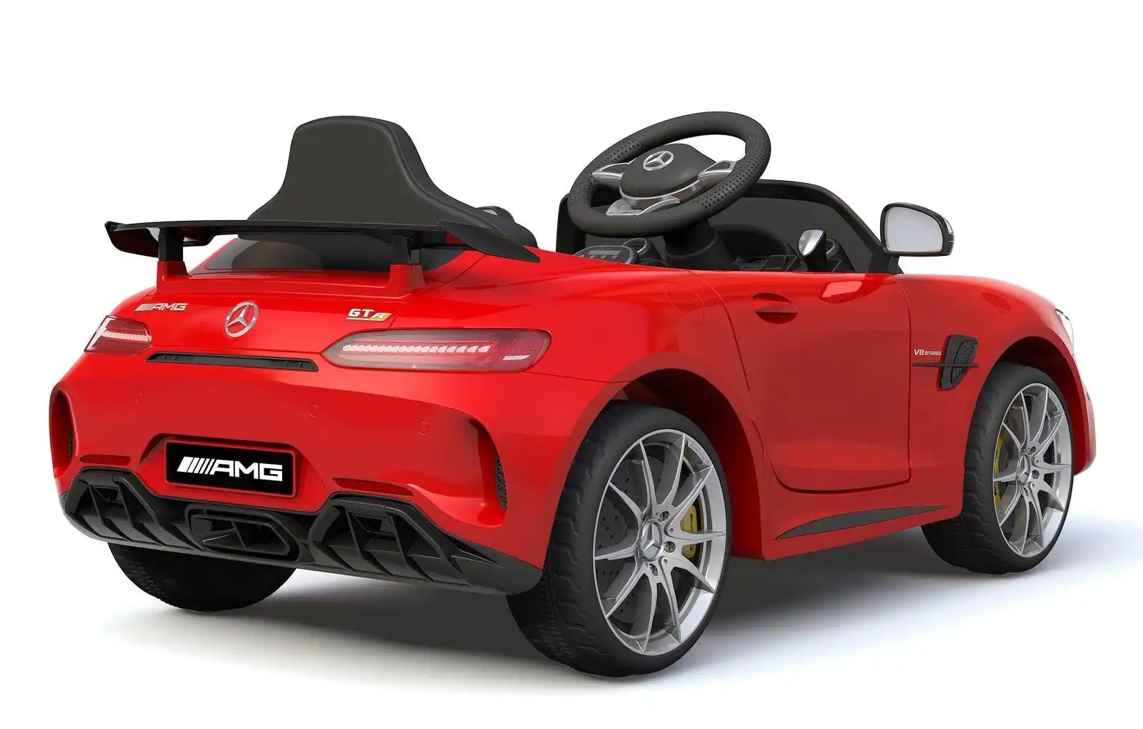 Auto Macchina Elettrico Per Bambini Mercedes AMG GTR 12V Rosso Con Luci e Suoni