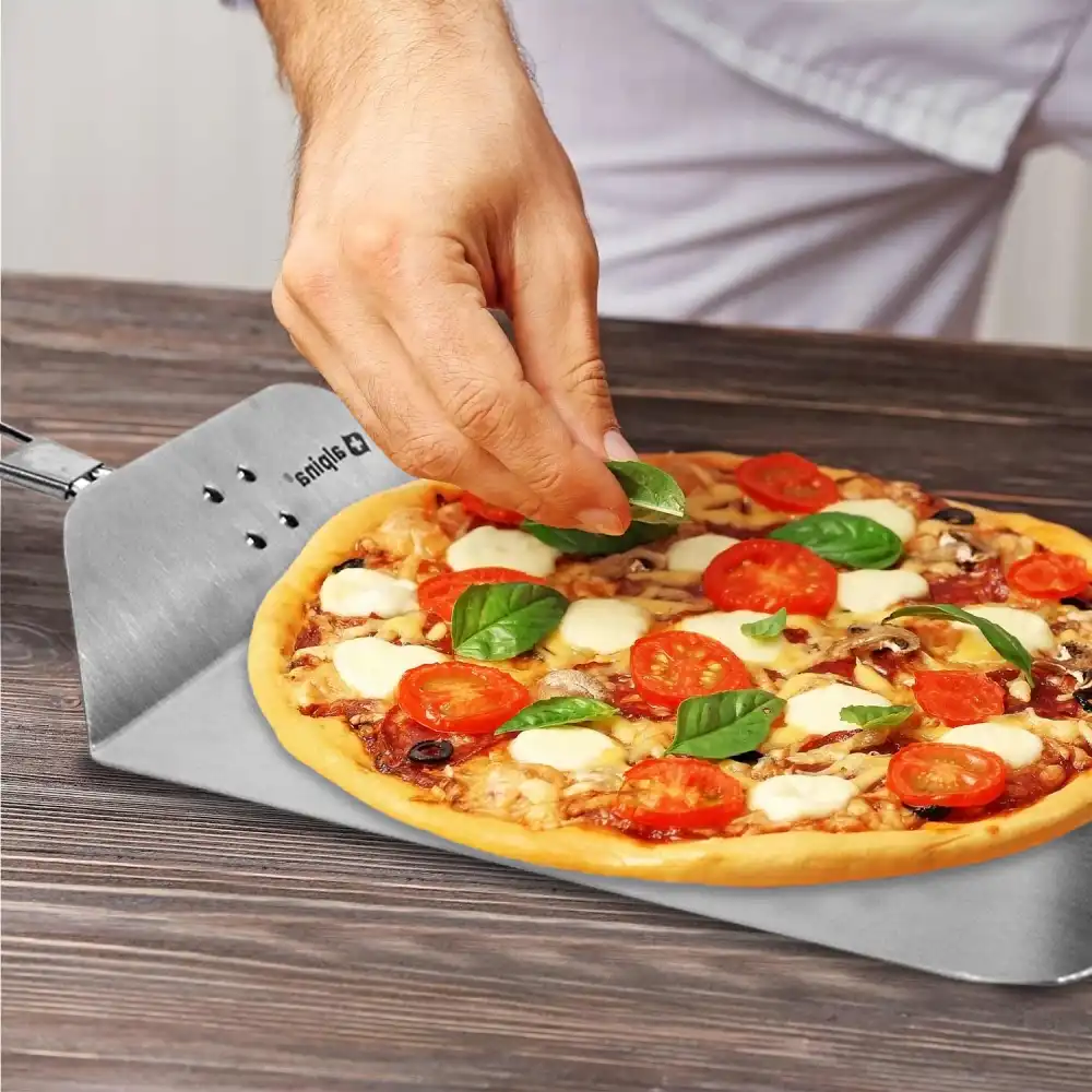 Pala Paletta Pieghevole Per Tranci Pizza Lama In Acciaio Inox Manico Isolante