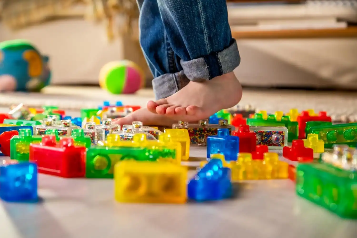 Jelly Blox Kit Veicolo 35 Mattoncini Tattili per Creare un Camion Costruzioni 2+