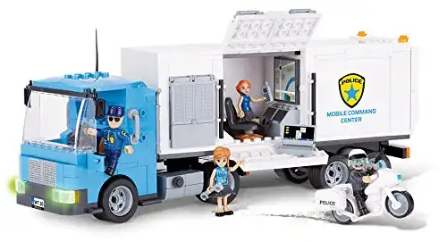 COBI 1573 - Set Costruzioni Police Mobile Command Center Bianco