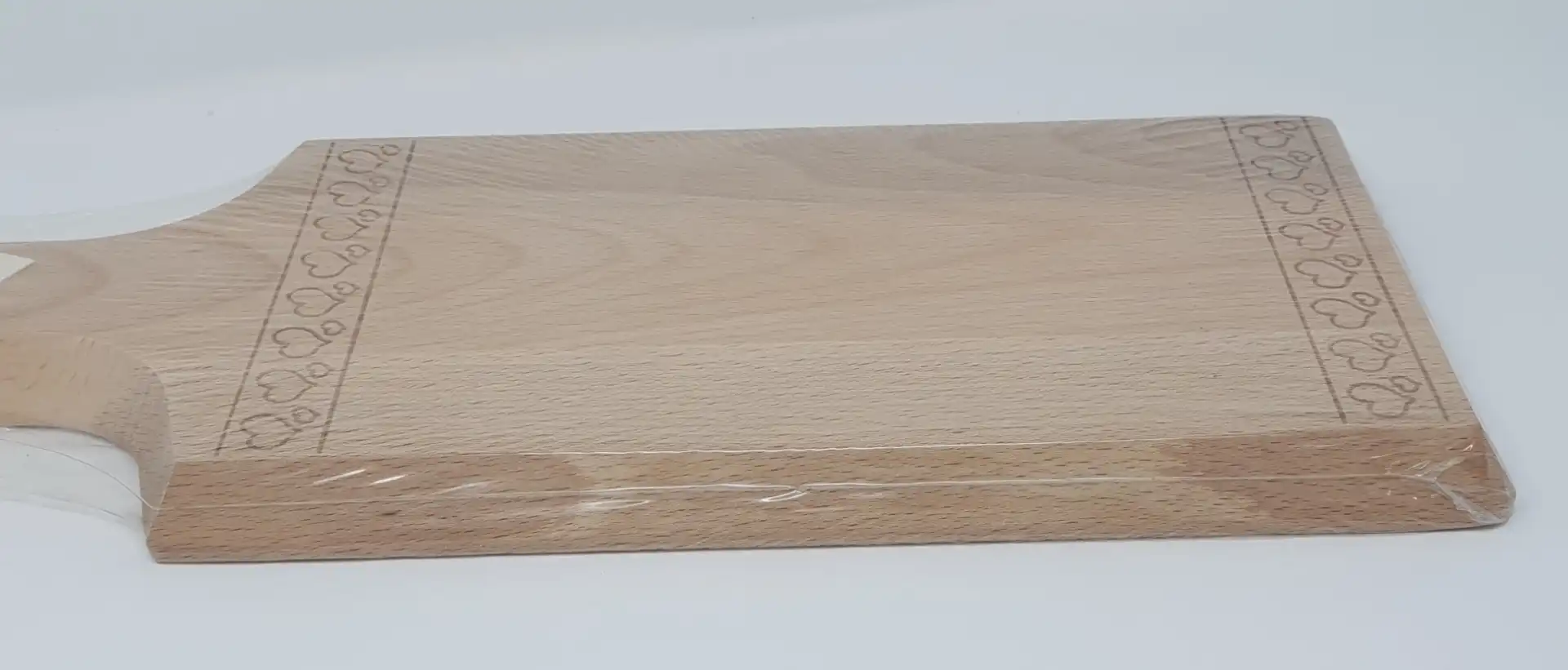 Bisetti Tagliere In Faggio 40x16 Cm Con Cuori Incisi a Laser Per Salumi Formaggi