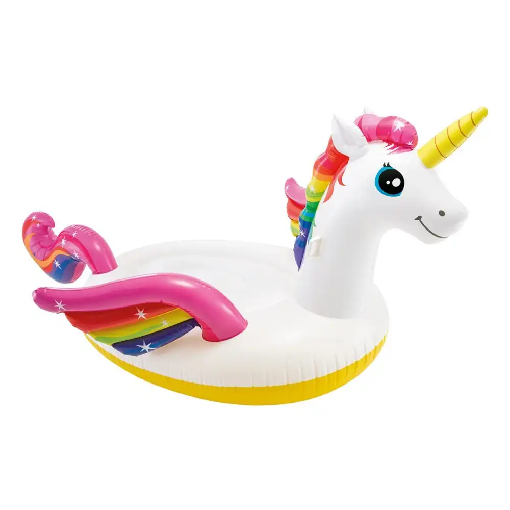 Intex Unicorno Gonfiabile Gigante Isola Materassino Mare Piscina 287x193x165cm