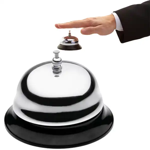 Campanello da Tavolo per la Recepetion di Hotel Ristorante Cucina in Metallo