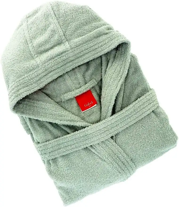 Gabel Accappatoio Adulto In Spugna Di Puro Cotone Grigio Taglia L Tintunita