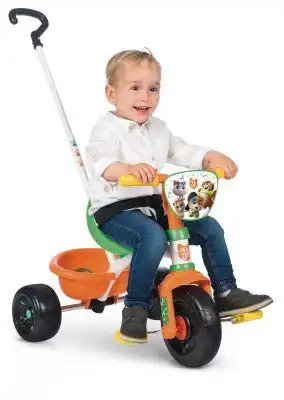 Triciclo a Spinta Passeggino Bambini con Maniglione con Cestino 44 Gatti