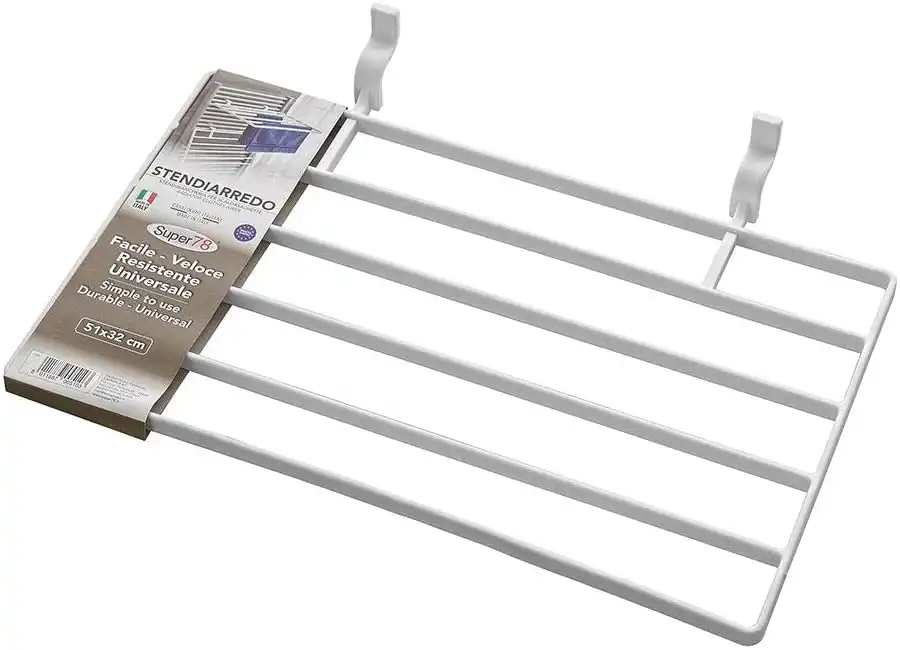 Stendino Per Termosifone in Polipropilene Per Termoarredo 51x32cm Bianco