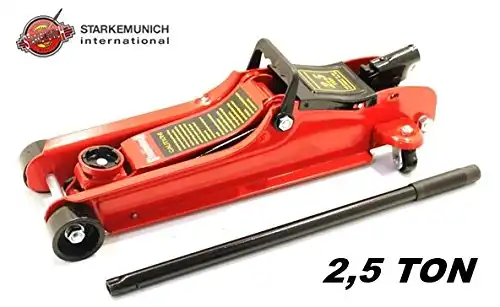 Cric Idraulico 2,5T Carrello Sollevatore Basso Professionale Crick 2.5 Ton