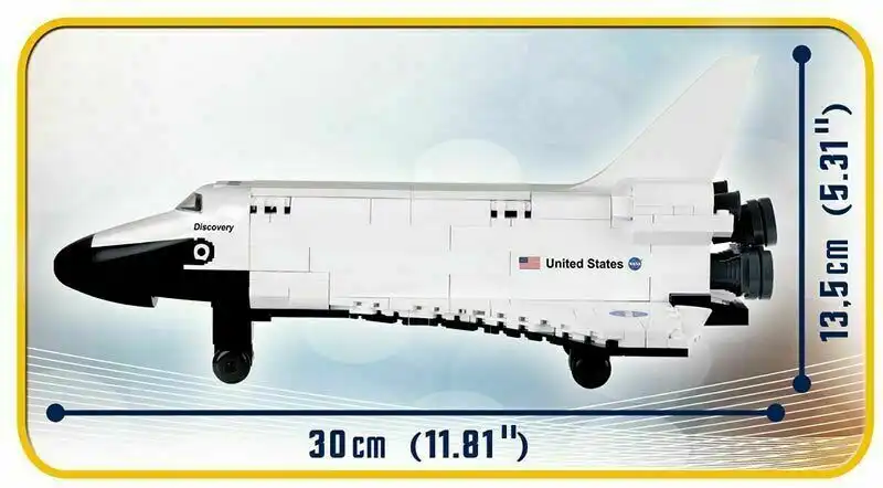 Gioco da Tavolo Costruzioni 310 Pezzi Navicella Navetta Spaziale Shuttle Bianco