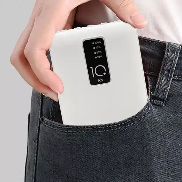 Power Bank 20000mAh Caricabatterie Portatile ad Alta Velocità con 4 Cavi USB NEW