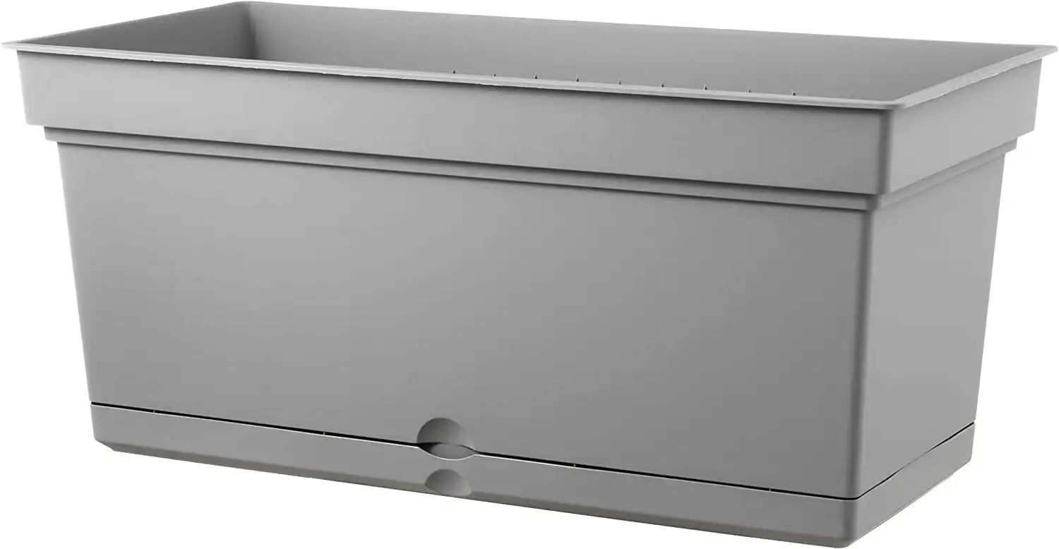 Teraplast Vaso Fioriera Aqua Elements 78 Fog Grey Plastica Riciclabile 78x38xh38