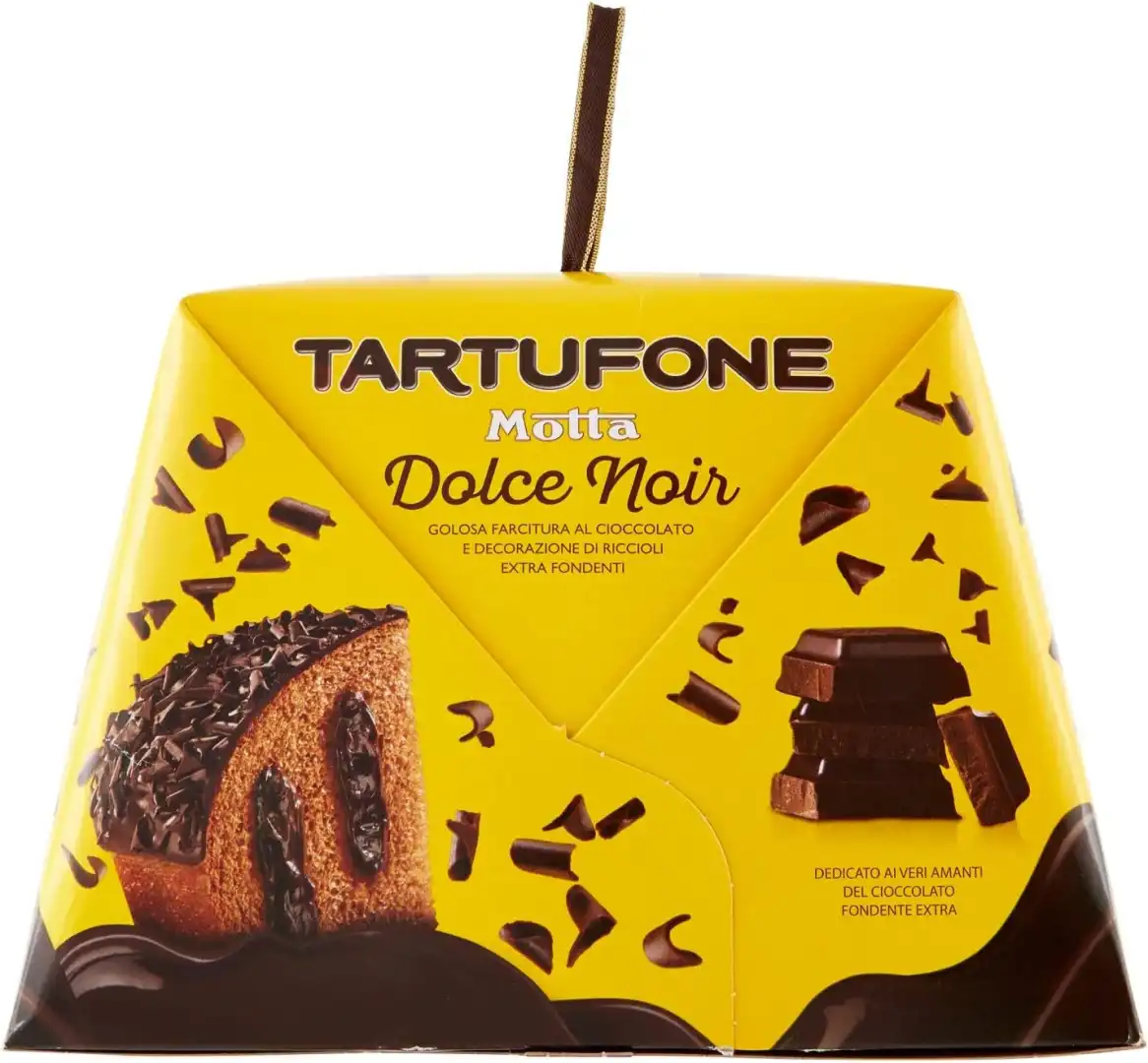 Tartufone Motta Dolce Noir 650gr Farcitura al Cacao e Cioccolato Fondente Extra