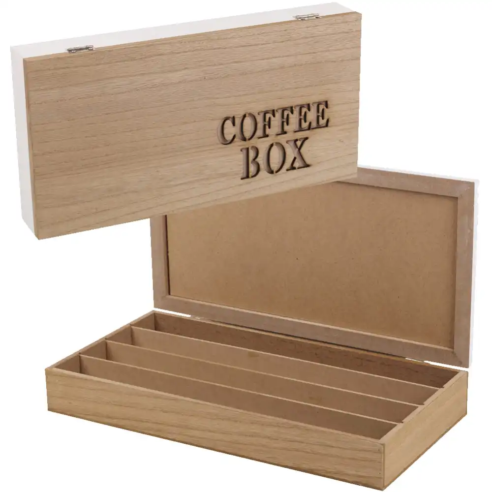 Contenitore Porta Capsule Cialde Caffe' Organizzatore in Legno per Capsula
