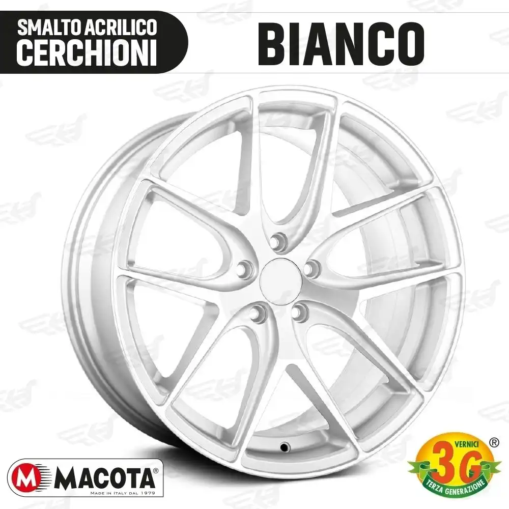 Macota Smalto Speciale Cerchioni Vernice Spray 400ML Tuning Bianco Metallizzato