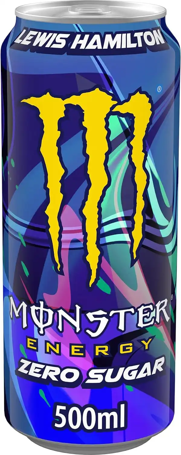 24x Monster Energy LH44 Lewis Hamilton 24 Lattine da 500ml Zero Zuccheri