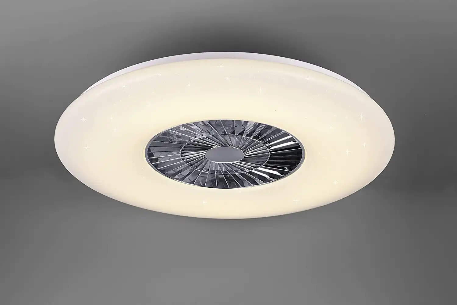 Ventilatore a Plafoniera da Soffitto con Luce Led Dimmerabile 50W 5000LM 80x25cm