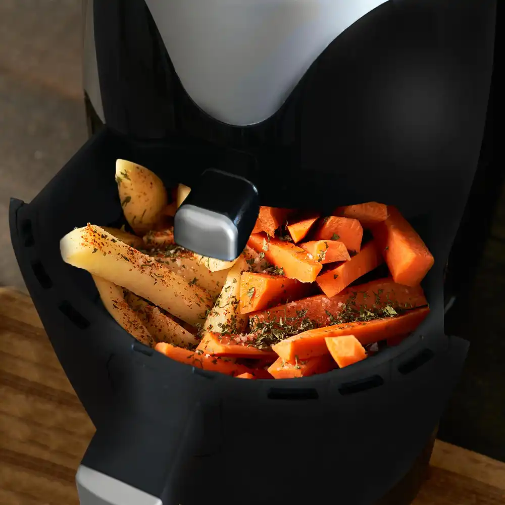 Friggitrice ad Aria Calda Digitale Senza Olio Airfryer 4.5 Lt Frigge Cuoce 1400W