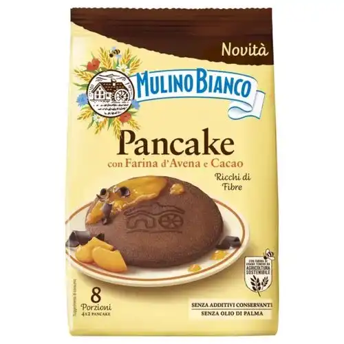 8x Mulino Bianco Pancake con Farina d'Avena e Cacao 8 Confezioni da 256g