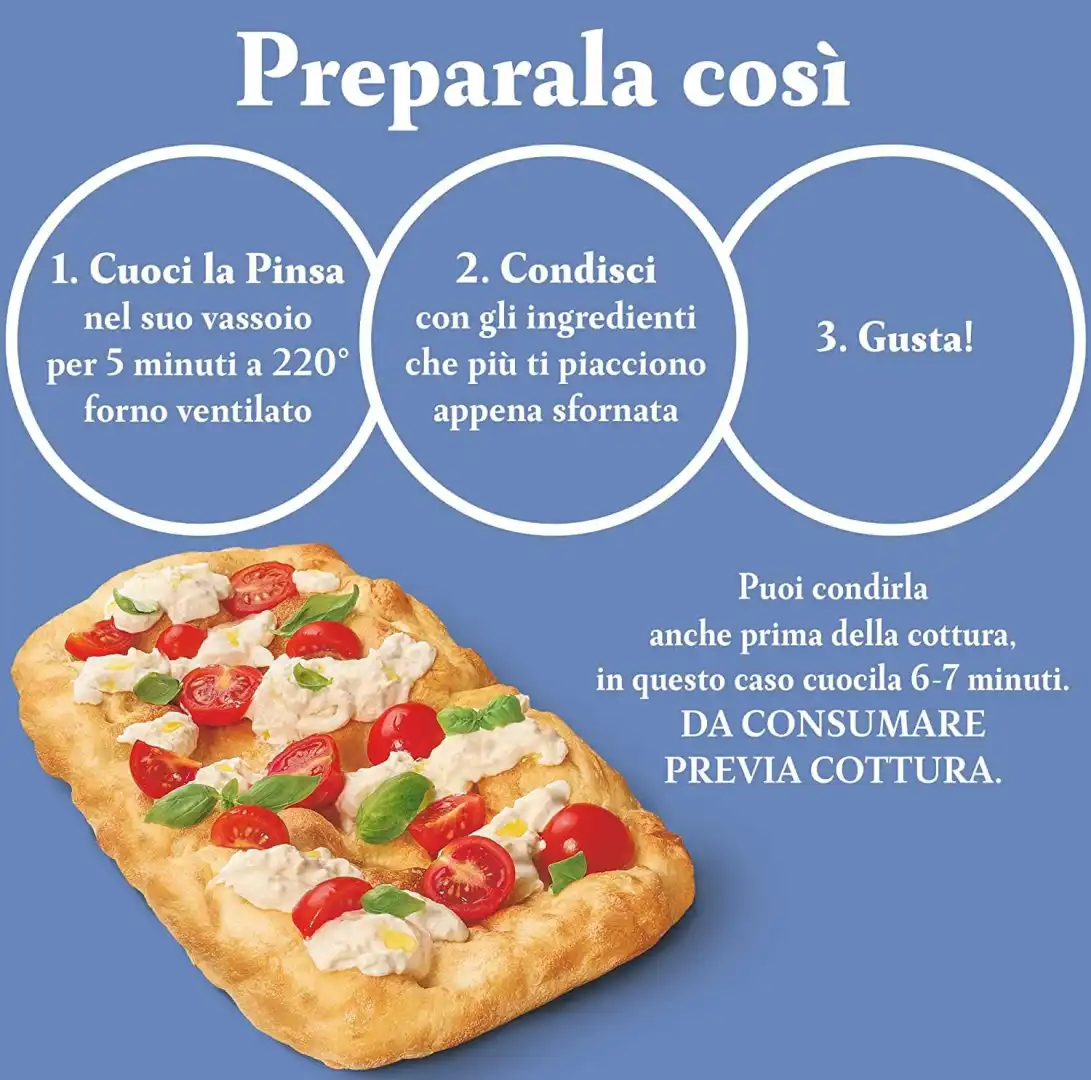 3X Mulino Bianco Novità Pinsa in Vassoio Stesa a Mano con Lievito Madre 230g