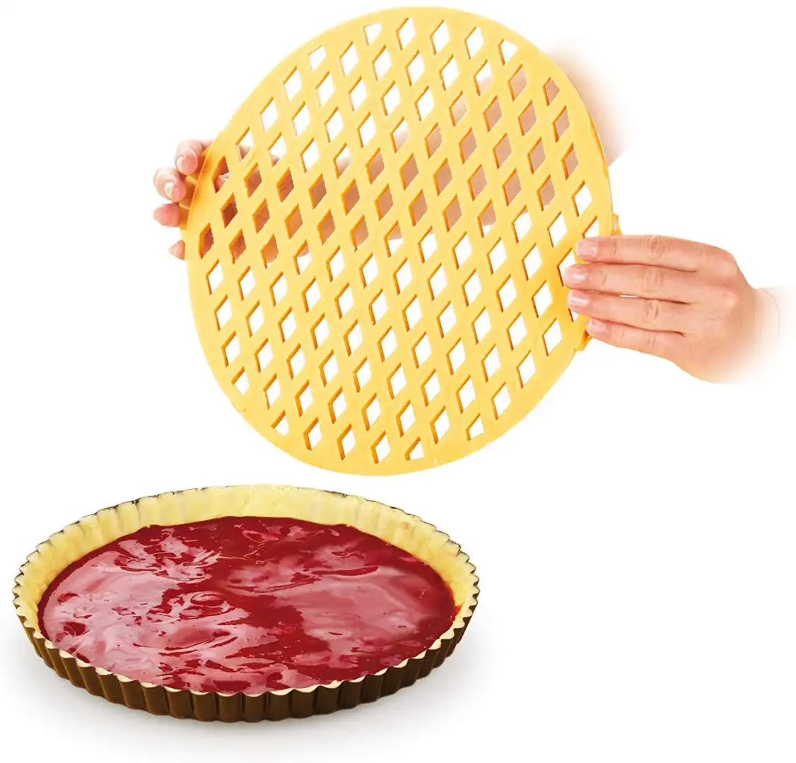 Tescoma Delicia Reticolo Tagliapasta Per Crostata In Plastica Giallo/Bianco 30Cm