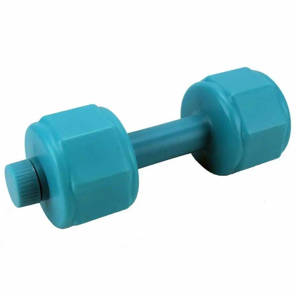 Set 4 Pesi Manubri da 1kg Esercizi Fitness Palestra da Riempire Acqua Sabbia
