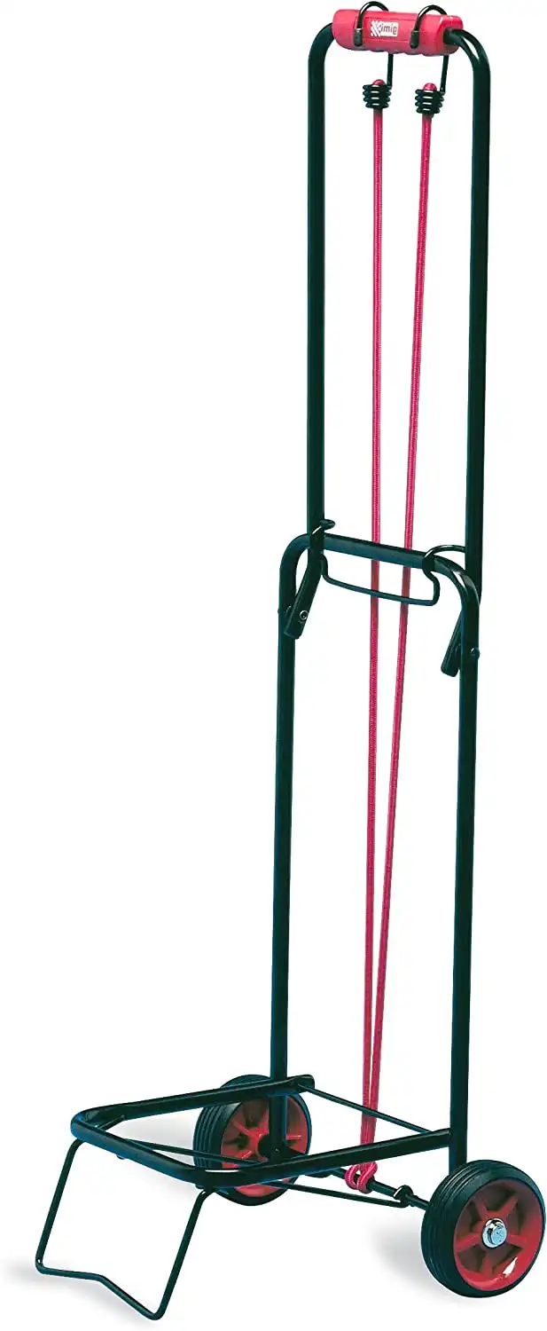 Gimi Atos Carrello Portavaligia Portatutto Porta Bagagli in Acciaio 31x28 H86 cm