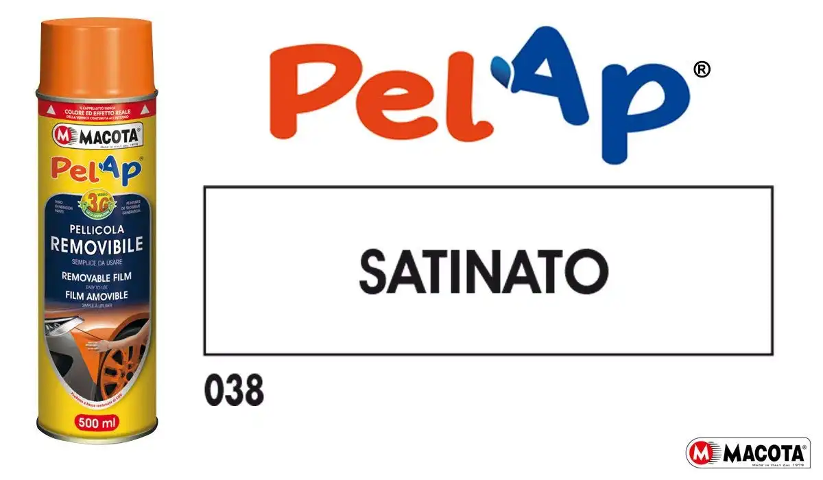 Vernice Removibile Macota Pellicola Spray Wrapping Trasparente Satinato Opaco