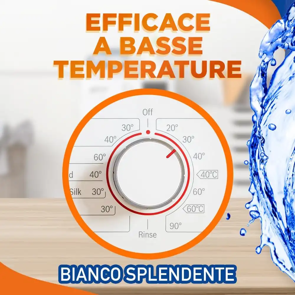 Sole Detersivo Lavatrice Bianco Splendente 205 Lavaggi (5x41) Igienizzante