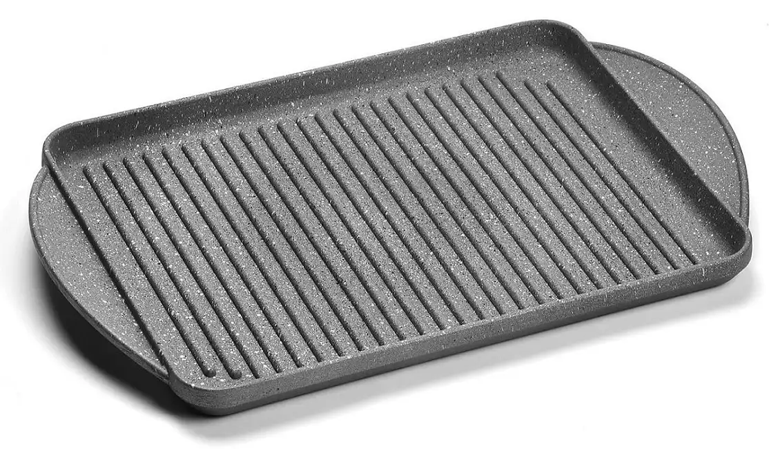Piastra A Vassoio Rettangolare 37x28cm Magnum Petra Fondo Sagomato Antiaderente