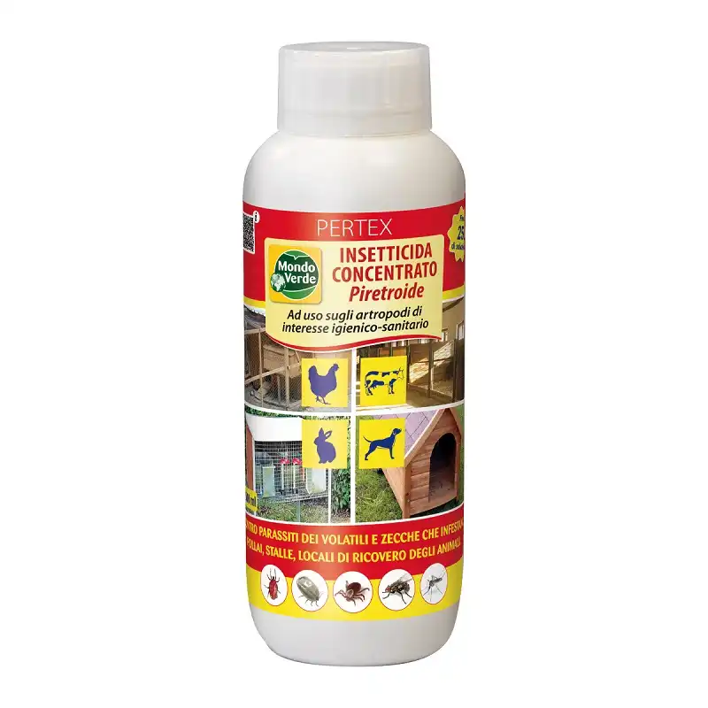 Insetticida Liquido Concentrato Piretroide 500ml Per Pulci Zecche e Parassiti