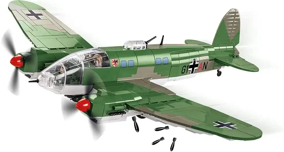 Set Costruzioni Cobi 725pz Riproduzione Aereo HC WWII/5717/HEINKEL HE 111P-2