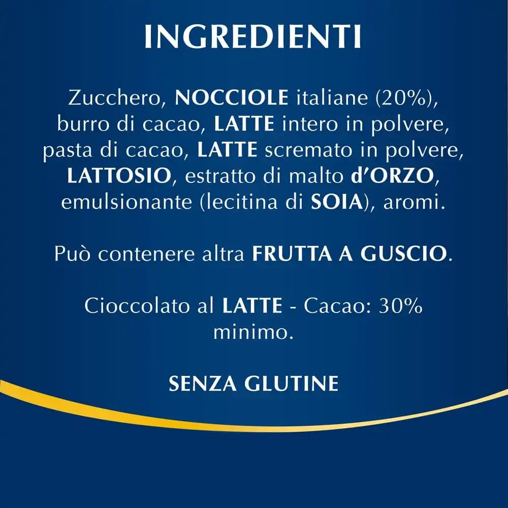 15 Tavolette Lindt Tavoletta Classica al Latte con Nocciole Intere formato 100g