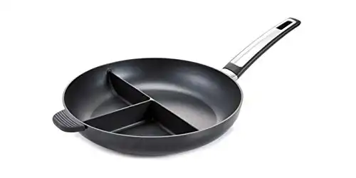 Tescoma Padella da Cucina per Cucinare con 3 Scomparti Cuocere Tre Alimenti