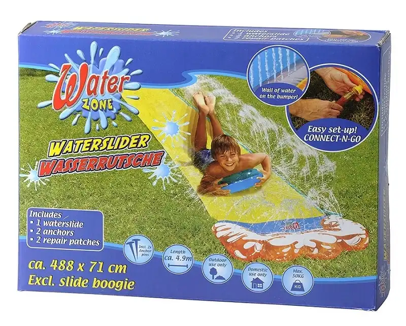 Acqua Scivolo 488x71 Cm Gioco Bimbi Piscina Per Da Esterno Giardino Water Zone