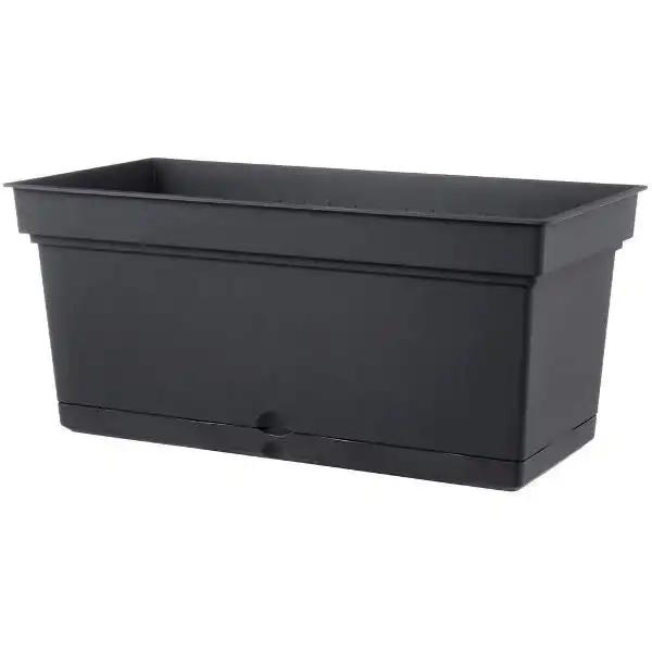 Teraplast Vaso Fioriera Aqua Elements 78 Antracite Plastica Riciclabile 78x38 cm