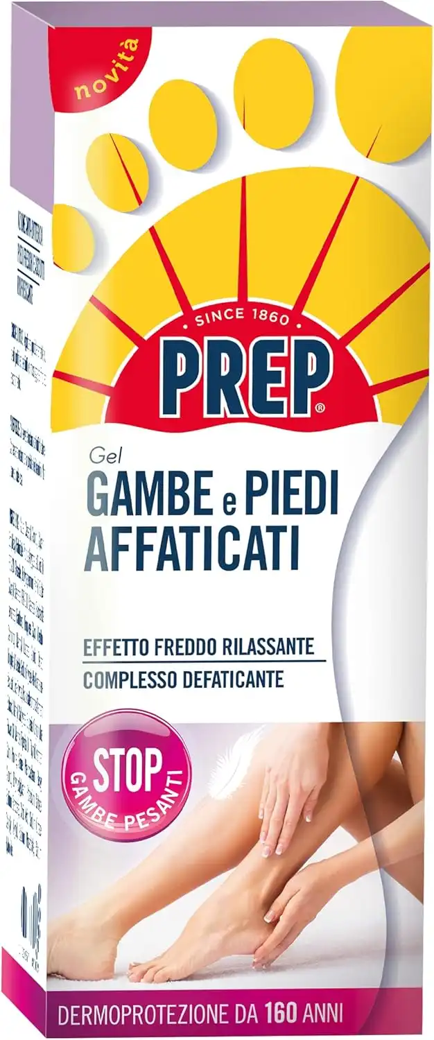 Prep Gel Gambe e Piedi Affaticati 125ml Effetto Freddo Rilassante Defaticante