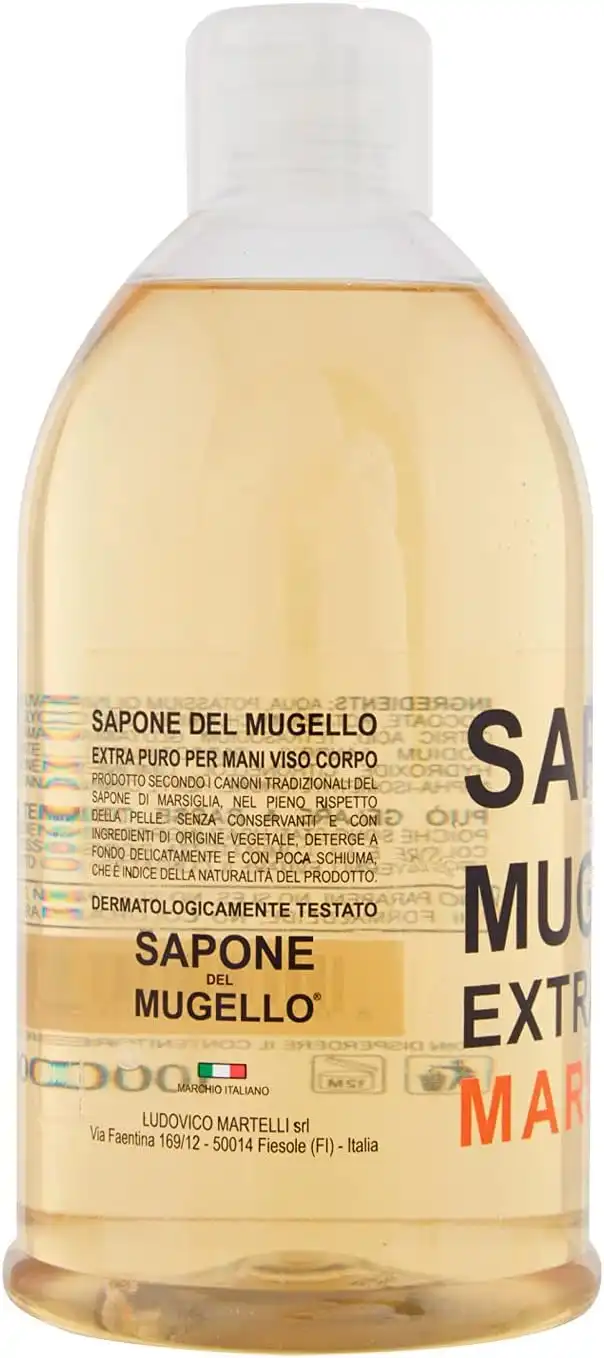 Sapone del Mugello Extra Puro Marsiglia 1000Ml Ricarica Mani Viso Corpo Delicato