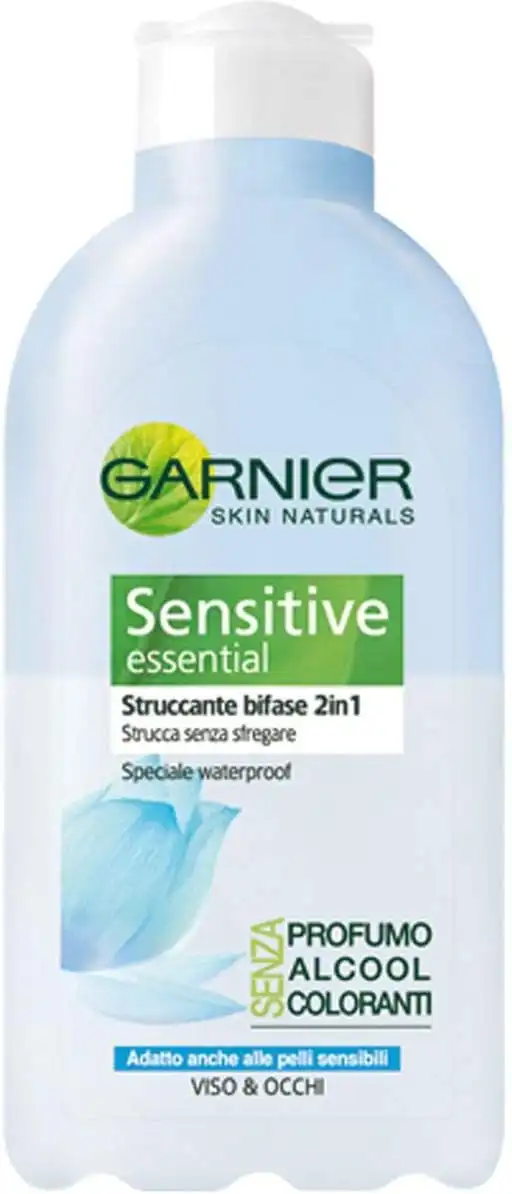 Garnier Struccante Bifase 2in1 Sensitive Essential 200ml – Viso e Occhi Delicati