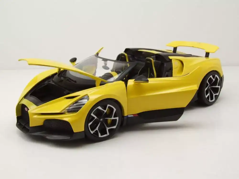 Bburago Bugatti Mistral Yellow Modellino Auto Scala 1:18 Modellismo Auto