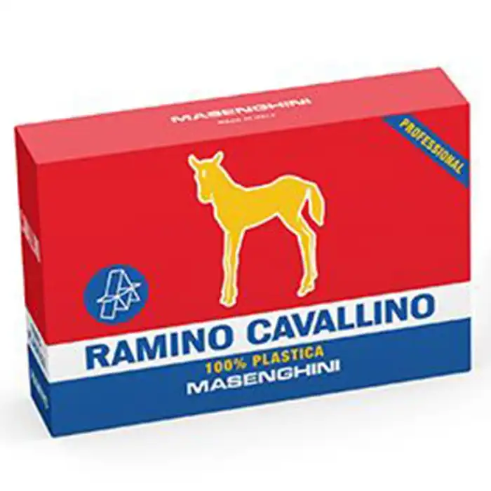 Mazzo di Carte da Gioco Cavallino Oro in Pvc Masenghini Ramino Professionali