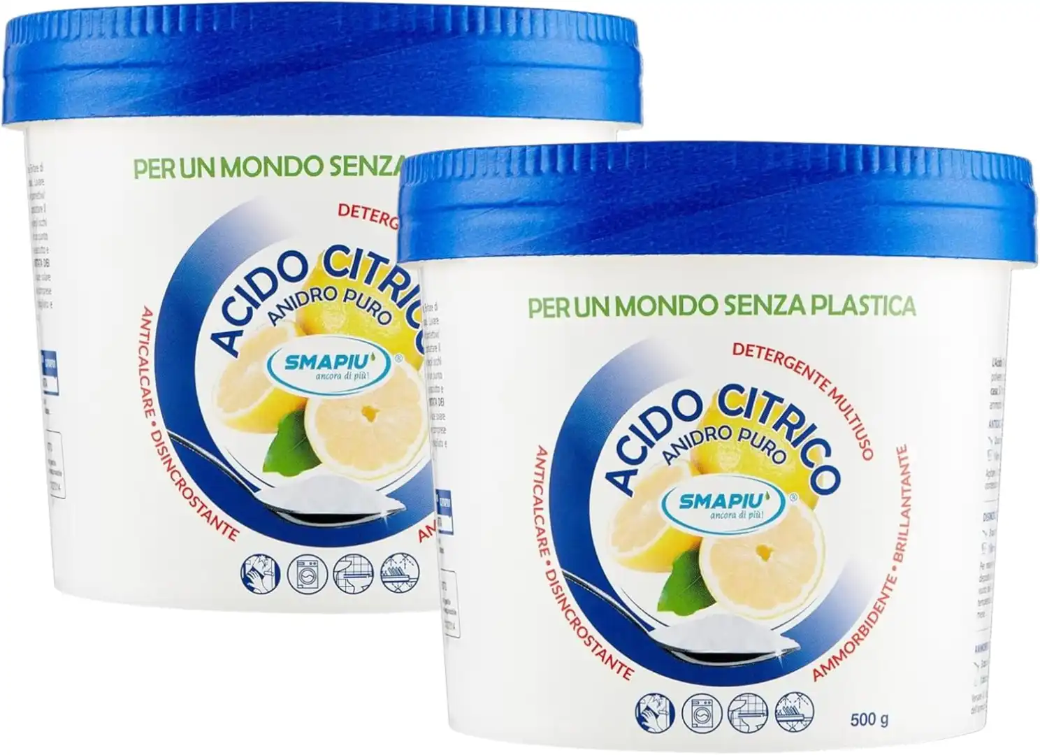 Acido Citrico Puro 1Kg Detergente Multiuso Anticalcare Naturale Casa