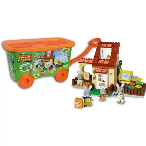 Set Costruzioni Unico Plus 94pz in Carrello Trasportabile Maximillian families