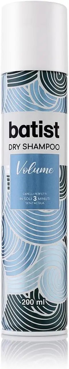 Batist Shampoo Secco Volume, per capelli voluminosi e strutturati in 3 min, 200 ml