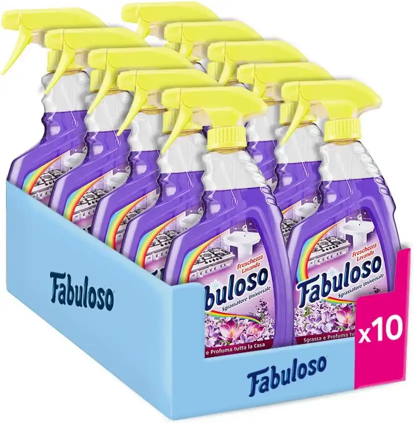 10x Fabuloso Spray Universale Lavanda 600ml – Totale 6000ml