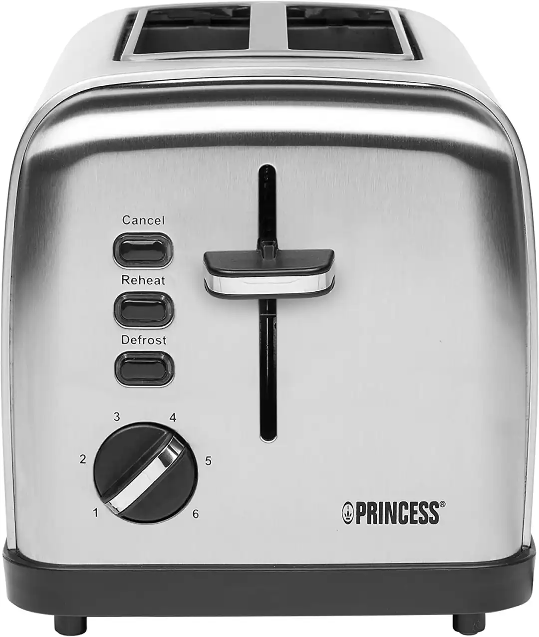 Princess Style Tostapane in Acciaio Design Elegante 2 Vani 850W Campeggio Casa