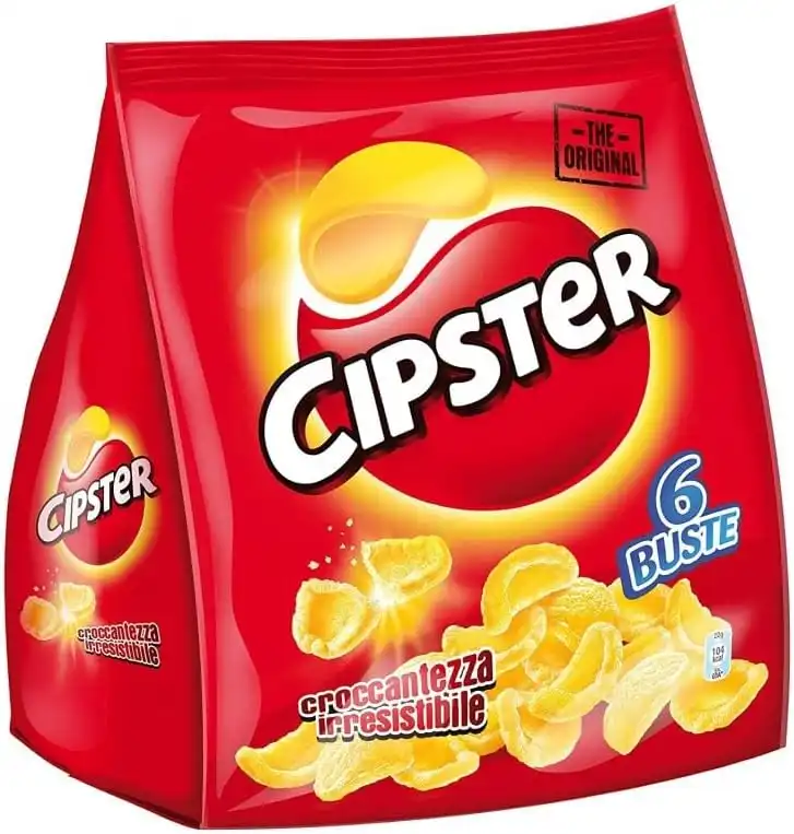 Cipster Snack di Patate – 12 Multipack da 132g Croccantezza Irresistibile